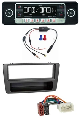 Dietz MP3 DAB Bluetooth USB Autoradio für Honda Civic 01-03 man. Klima anthrazit - Bild 1 von 4