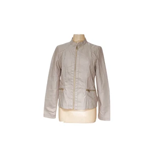 Marc New York Beige Moto Jacket - Size M - Picture 1 of 4