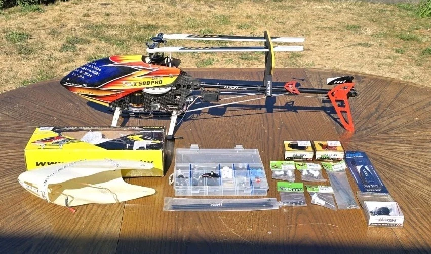 Align TREX 500 Pro 3D RC Helicopter Upgraded With Scorpion Motor & More + Extras - Image 1 of 4