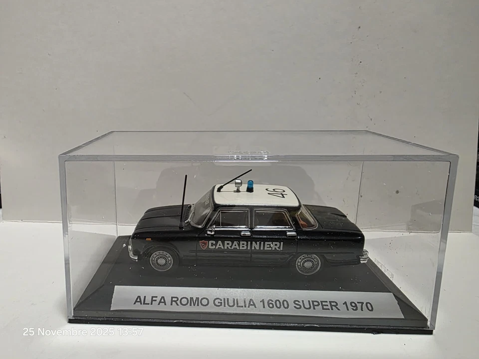 Alfa Romeo Giulia 1600 Super 1970 - Carabinieri (Scala 1:43) 🇮🇹. - Immagine 1 di 1