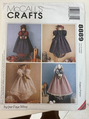 McCalls 8889 pattern: Plastic Bag Holder by Faye Wine, 4 styles,  UNCUT - Image 1 of 2