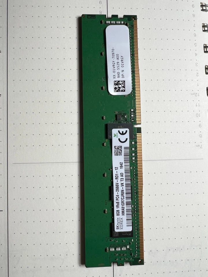HYNIX HMA81GR7CJR8N-VK 8GB 2666MHZ PC4-21300 ECC Registered - Image 1 of 1