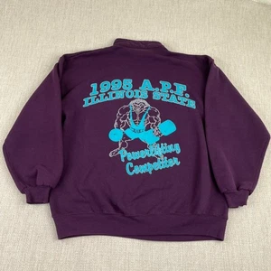 Vintage 1995 APF Powerlifting Sweatshirt Mens 2XL Competitor Bodybuilding Gym - Picture 1 of 14