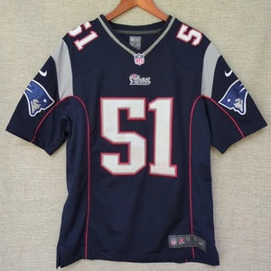 Jerod Mayo New England Patriots #51 Men's Small Nike On Field Blue Game Jersey - Picture 1 of 15