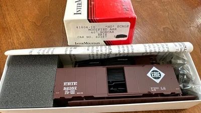 Intermountain HO Kit #41804-10 40’ Modified AAR Box Car Erie #82387 NY - Image 1 of 4