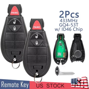 2 For 2013 2014 2015 2016 2017 2018 Dodge Ram 1500 2500 3500 Remote Car Key Fobs - Picture 1 of 7