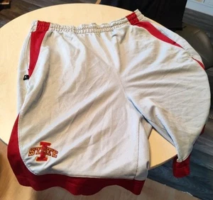 Nike Jordan NCAA Iowa State College Basketball Shorts Gr. XXL White Red - Bild 1 von 7