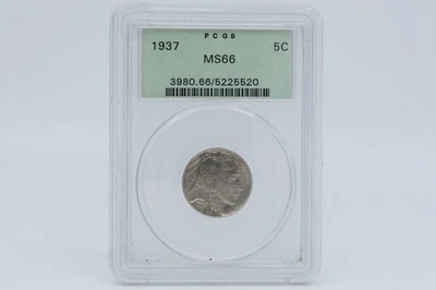 1937 5C Buffalo Nickel PCGS MS 66 OGH - Image 1 of 4