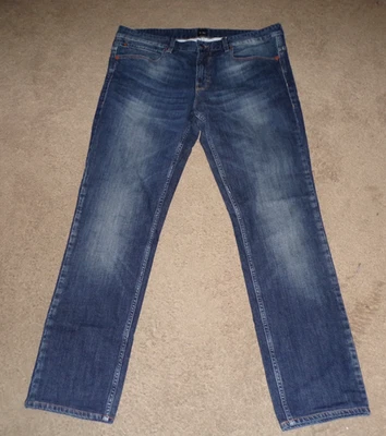 HUGO BOSS NARANJA SLIM RECTO ELÁSTICO HOMBRE JEANS TALLA 36 X 32 BONITOS Foto 1 de 4