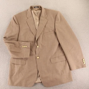Blazer Abrigo Deportivo Transpirable De Colección Hopsack 44R Mezcla Lana Tostada Botones Cresta - Imagen 1 de 17