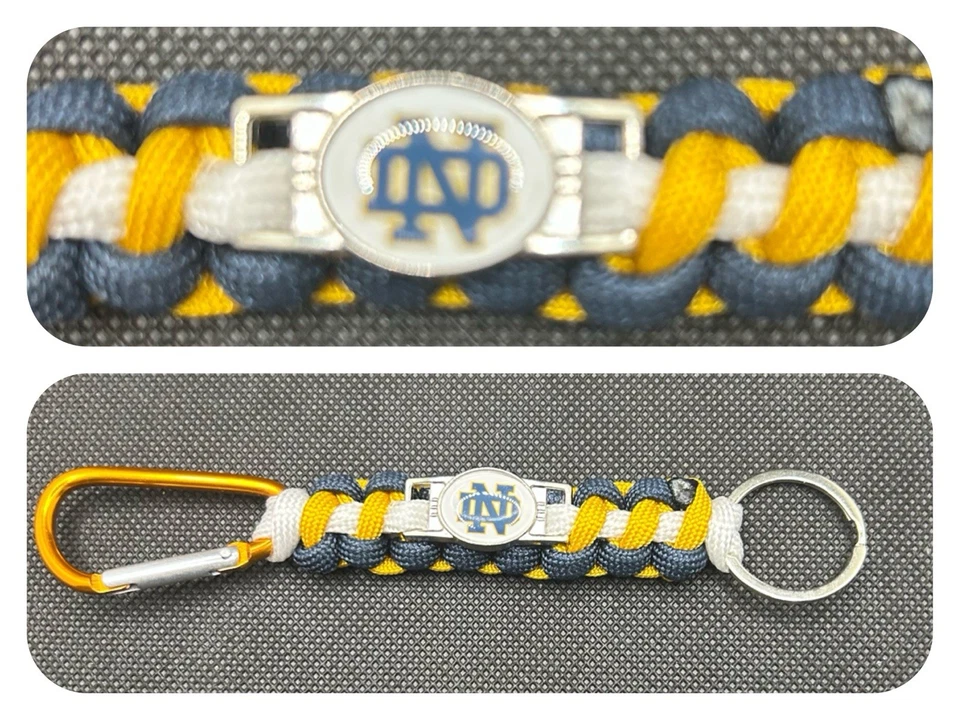 Notre Dame Fighting Irish Inspired Survival Keychain - Image 1 of 1