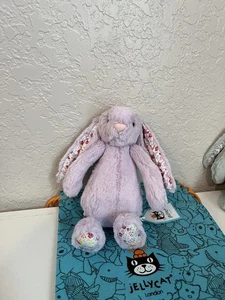¡¡AUTÉNTICO!!️NUEVO CON ETIQUETAS Jellycat pequeña flor jazmín conejito 7"" -raro, retirado - Imagen 1 de 5