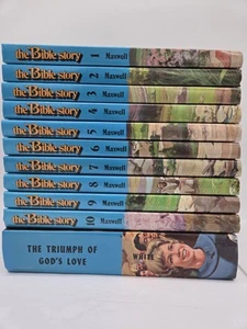 The Bible Story Arthur S Maxwell Volume 1-10 Complete Book Set - EXC CONDITION - Picture 1 of 7