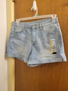 NO BOUNDARIES No Bo Junior Jr 11 SUPER HIGH-RISE CURVY MOM CUFFED Jeans Shorts - Picture 1 of 23