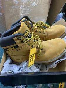 Botas con cordones DeWalt Titanium para hombre impermeables miel punta de acero - talla UK9 - Imagen 1 de 8