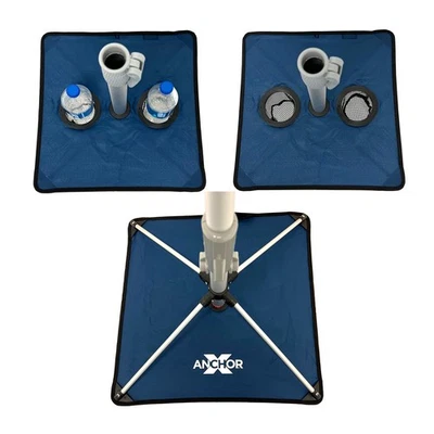 7英尺玻璃纤维Tommy Bahama海滩伞适用于沙子带集成高级 — 第 1/4 张图片