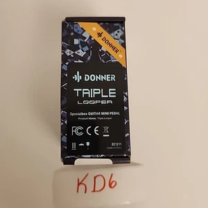 Pedal de Guitarra Donner Triple Looper, Pedal de Bucle de Tiempo de Bucle de 90 Mins con Pantalla - Imagen 1 de 4