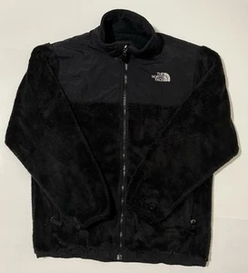 The North Face Boy’s Black Furry Denali Fleece Full Zip Jacket Size XL - Picture 1 of 3