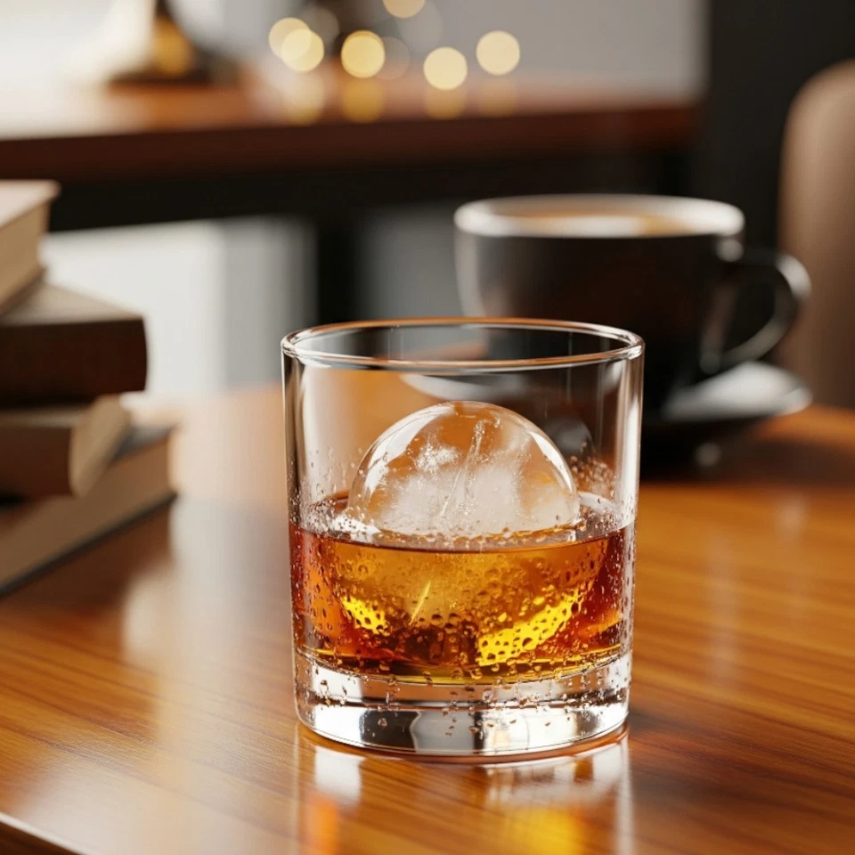 [4-Pack] Large Silicone Ice Cube Tray (Ice Ball / Ice Cube Mold)-SKYBLUE - Image 1 of 4