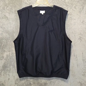 Cutter & Buck Vest Mens XL Dark Blue Pullover CB WindTec Logo Elastic Waist - Picture 1 of 18
