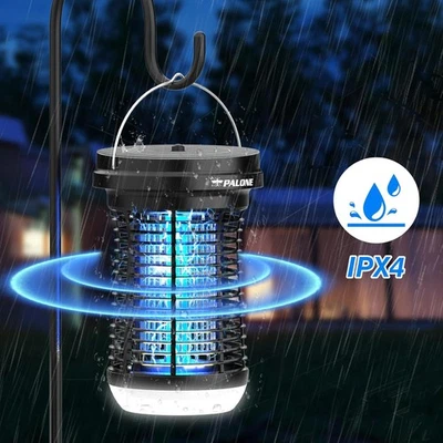 PALONE Solar LED Insektenvernichter – 4500V Elektrisch, USB-C Wiederaufladbar - Bild 1 von 4