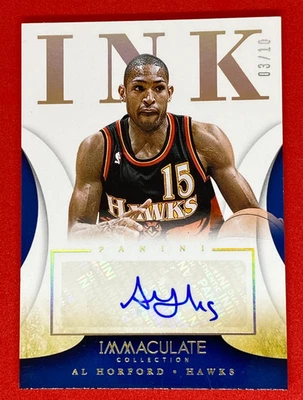 Al Horford Immaculate 2013-14 Ink Auto Numbered Parallel /10 Hawks NBA Card - Image 1 of 2