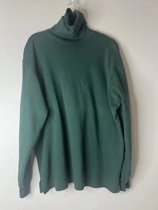 Polo Ralph Lauren Sweater turtleneck Collar Men's Size M Green Pullover - Picture 1 of 21
