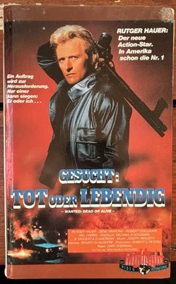 VHS RARITÄT: GESUCHT: TOT ODER LEBENDIG (1988)  mit Rutger Hauer, Gene Simmons - Bild 1 von 4