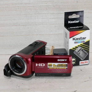 Sony HDR-CX100 8 GB Handycam Digital Camcorder Red *VERY GOOD/TESTED* - Picture 1 of 7
