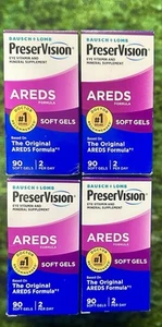 (4) Bausch & Lomb PreserVision AREDS 90 Soft Gels each Exp 09/2026 - Picture 1 of 2