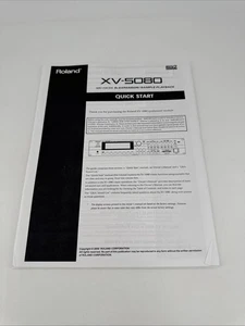 Roland XV-5080 128-Voice Synthesizer Modul Schnellstart Bedienungsanleitung - Bild 1 von 4