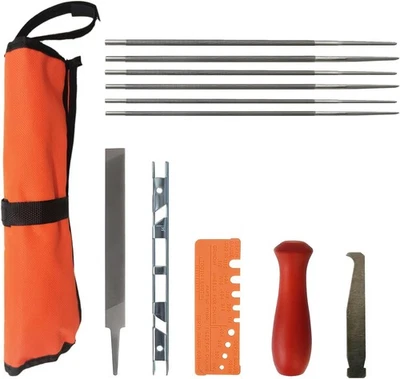 COSY GARDEN TOOLS Chainsaw File 12 Pack, Sharpener Kit Include 5/32 12 Pack