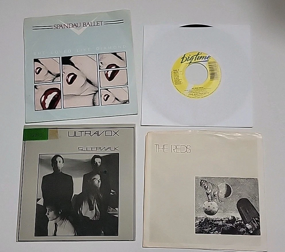 Ultra Vox Spandau Ballet The Reds Love And Rockets Lot Of 3 Vinyl