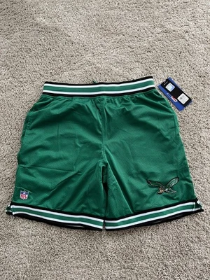 NFL Philadelphia Eagles Kelly Green Mesh Shorts Retro Vintage Size Medium NWT - Image 1 of 4