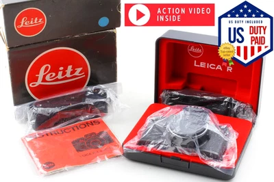 ⏯ [Almost Unused] Leica R4s MOD.P Black 35mm Film Camera w/ MOTOR WINDER JAPAN - Image 1 of 4