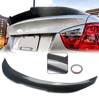 Rear Spoiler For BMW E90 3 Series 328i 335i 2006-11 PSM Trunk Wing Carbon Fiber Foto 1 de 4