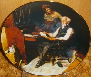 Collector Plate - Rockwell's Golden Moments - The Love Letters - Picture 1 of 1