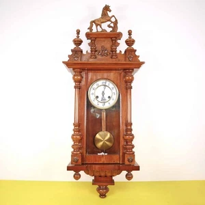 orologio a pendolo vintage in legno - Foto 1 di 14