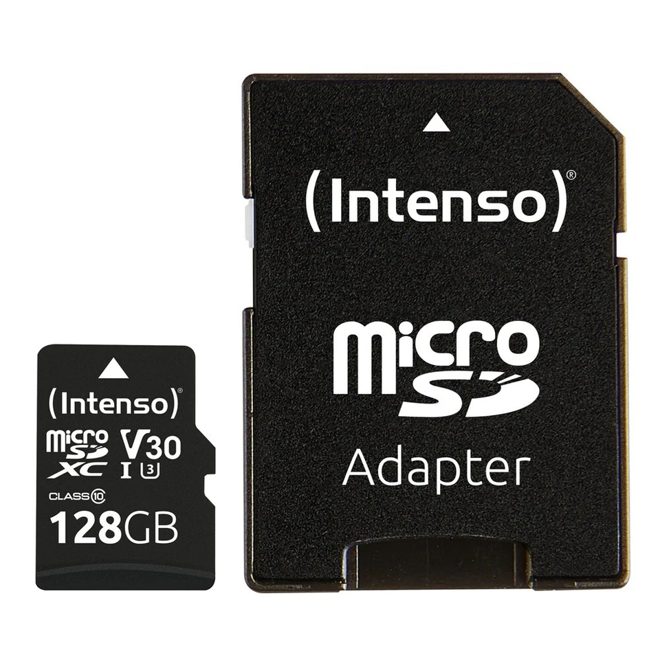 Intenso Micro SDXC Karte 128GB UHS-I U3 4K professional 100 MB/s V30 Cl. 10 bulk - Bild 1 von 1