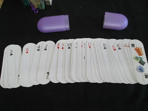 Umbra Oblong Deck of Playing Cards w/Hard Case, Great Condition - Picture 1 of 4