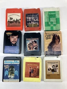 60's 70's 8 Track Lot o 9- MAMAS AND PAPAS, BLOOD SWEAT AND TEARS, GREASE, Johns - Picture 1 of 17