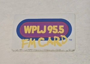 Tarjeta promocional WPLJ 95,5 FM 1980 - Imagen 1 de 2