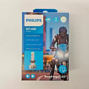 OPEN BOX PHILIPS H7 Ultinon Pro6000 HL LED 11972U6000X1 for Motorcycles | MC458 - Picture 1 of 9