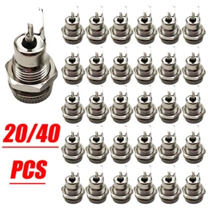 5.5mmx2.1mm DC Power Supply Jack Plug Socket Female Panel Mount Connector 20/40X - Picture 1 of 17