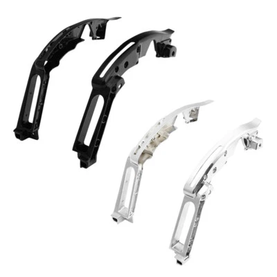Kit de soporte de guardabarros trasero negro/cromo apto para Harley Touring Street Glide 2014-25 Foto 1 de 4