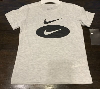 Camisa Nike Swoosh Summit Gris Jaspeado Juvenil Talla 6 Nueva Con Etiquetas - Envío Gratis Foto 1 de 4