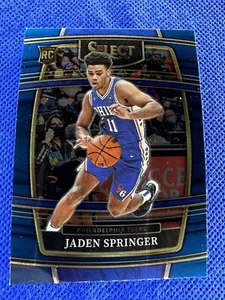 2021-22 #85 Jaden Springer Panini Select Basketball Concourse Blue RC - Picture 1 of 2