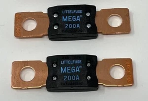Fusible atornillado Littelfuse 0298200 MEGA 200A retardo de tiempo serie 32V 298, paquete de 2 - Imagen 1 de 3