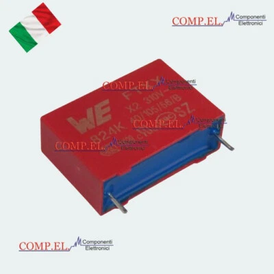 CONDENSATORE MKT-X2 0,82uF 305Vac FTXX WE P. 22,5mm MACCHINE CAFFE LAVAZZA MINU' - Immagine 1 di 2