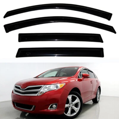 4Pcs Window Wind Deflector Rain Guards Visor for 2009 - 2016 Toyota Venza - Image 1 of 4